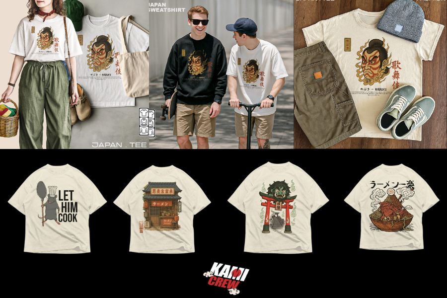 Kami Crew Japanese Design T-shirt