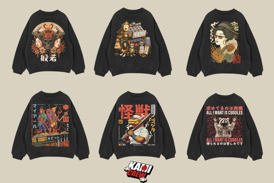 Kami Crew Japanese Design Sweatshirt